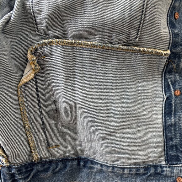 NWT! Scotch & Soda Cropped Bomber Jean Jacket - XL - Picture 5 of 8